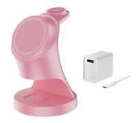 Chargeur sans fil, support de charge magnétique sans fil 3 en 1, station de charge rapide sans fil pour iPhone 16/15/14/13/12, Apple Watch Series, AirPods Pro.