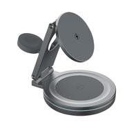 Chargeur sans fil, support de charge sans fil | Support de téléphone magnétique rotatif à 360 degrés pour voyage et maison