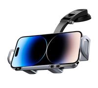 Chargeur sans fil - Support de téléphone de voiture avec fonction de charge, station de charge inductive de 15,5 cm - Chargeur rapide double bobine réglable pour smartphone, tableau de bord, grille