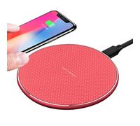 Chargeur sans fil, technologie certifiée Qi assurant la compatibilité avec une large gamme d'appareils, surface en matériau haut de gamme pour une