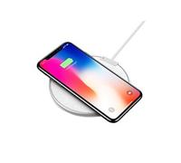 Chargeur Sans-Fil Ultra-Mince Qi Support Charge Rapide Base Smartphone Blanc YONIS
