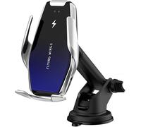 Chargeur sans Fil Voiture 2 en 1 Qi 10W/7.5W/5W Serrage par Induction Automatique Tableau de Bord/Trou d`Aération Porte-téléphone,Compatible avec iPhone 8/8P/X Samsung Galaxy