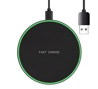 Chargeur sans - Tampon De Charge sans 15W | Station De Charge Rapide en en en Aluminium avec Un Tampon De Chargeur Rapide À Haut Débit Léger Et pour L'électronique pour L