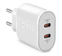 Chargeur Sbs WALL CHARGER 20W Dual Port Blanc