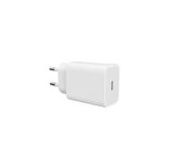 Chargeur secteur 1 Port USB-C : 5V/3A, 9V/2.78A, 12V/2.08A, 25W, Power Delivery, coloris blanc - Format sachet