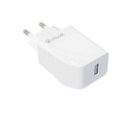 Chargeur Secteur 1 USB 2.4A (12W) - MUVIT - FOR CHANGE - Blanc - Smartphones et tablettes