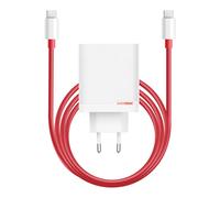 Chargeur Secteur 120W Double Port USB et USB C avec Câble 1m Oneplus Blanc