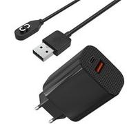Chargeur Secteur 12W + Cable Compatible avec AfterShokz Shokz OpenRun OpenComm Aeropex - Charge Montre