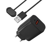 Chargeur Secteur 12W + Cable Compatible avec Amazfit GTR 3/GTR 3 Pro/GTR 4/GTS 3/GTS 4/T-Rex 2 - Charge Montre Phonillico®