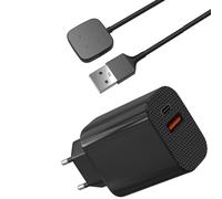 Chargeur Secteur 12W + Cable Compatible avec Fitbit VERSA 4/VERSA 3/SENSE 2/SENSE - Charge Montre Phonillico®