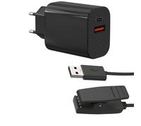 Chargeur Secteur 12W + Cable Compatible avec Garmin Forerunner 30 35 230 235 630 645 Music Approach G10 S20 Lily Vivomove HR - Charge Montre Phonillico®