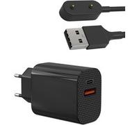 Chargeur Secteur 12W + Cable Compatible avec Honor Band 9/Band 7/Band 6/Watch ES / Huawei Band 9/Band 8/Band 7/Band 6/Watch Fit/Watch Fit Mini/Huawei