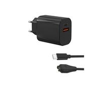 Chargeur Secteur 12W + Cable USB-C Compatible avec Garmin Fenix 8 E 7 7S 7X 6 6S 6X 5 Forerunner 965 955 265 255 55 Vivoactive 5 Approach S60 Quatix 7 - Charge Montre Phonillico®