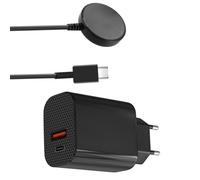Chargeur Secteur 12W + Cable USB-C Compatible avec Samsung Galaxy Watch 6 / Watch 5 / Watch 4 / Watch 4 classic / Watch 3 / active 2 / active - Charge Montre Phonillico®