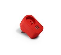 Metronic 495088 Chargeur 2XUSB Rouge