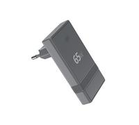 Chargeur 2 USB C L Shape 65W Power Delivery GaN Gris + Garantie à vie Force Power