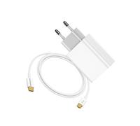 Chargeur Secteur 20W + Câble USB-C 1m pour Samsung Galaxy S25 Edge Blanc