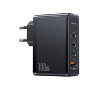 Chargeur Secteur 3 USB-C / 1 USB-A 100W GaN PD 3.0 Ultra Rapide Noir