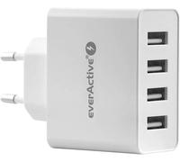 Chargeur Secteur 4 Usb 5a Haute Efficacité Charge Rapide Puissance Totale 25w Boîtier Monobloc Solide Modèle Sc-400[Z2577]