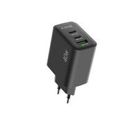 Chargeur Secteur 40W - USB QC 3.0 + 2x USB-C Power Delivery Noir