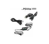 Chargeur secteur + allume cigare + USB pour Sony PS VITA 1000-1 mètre
