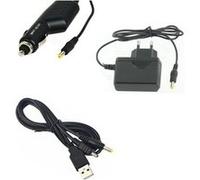 Chargeur secteur + allume cigare + USB Sony PSP 1000 2000 3000 - 1 mètre