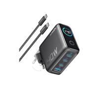 Chargeur secteur ANKER GaN 140 W 4 appareils Affichage numérique Noir