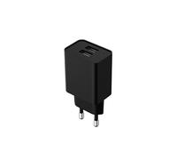 Chargeur Secteur avec Deux Ports USB-A 12W Noir