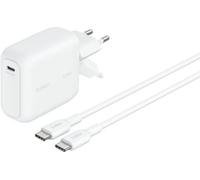 Chargeur secteur BELKIN 100W GaN USB-C repliable Blanc