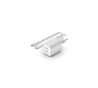 Belkin Belkin Adaptateur Boost↑Charge™ GaN Pro 2 ports avec câble USB-C USB-C 65 W Blanc