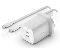 Belkin chargeur Secteur USB-C pour Laptop 65W Multiports + câble