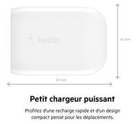Belkin WCA005vfWH Ordinateur portable, Smartphone, Tablette Blanc Secteur Charge rapide Intérieure