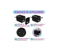 Chargeur secteur caméra espion hd 1080p gadget espionnage mouvement et son