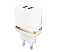 Chargeur Secteur Compatible avec Realme GT5 240W Ultra-Puissant et Rapide 2X USB 5V / 2,1A + 1A en Toute sécurité