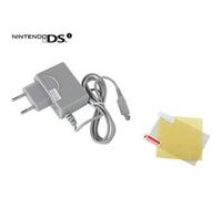 Chargeur Secteur Compatible Nintendo DSi avec Film de Protection d'Écran - Straße Game ® Gris G