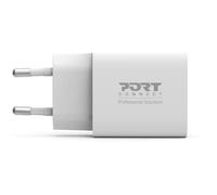 Chargeur secteur de poche USB-C - PORT DESIGNS - 900031EU - 20 W Power Delivery - Blanc