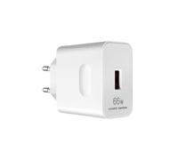 Chargeur Secteur d'Origine, USB 66W SuperCharge Blanc Huawei Blanc