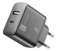 Cellular Line Chargeur secteur Dual Super Fast 25 W – 2 ports USB/USB‑C – Samsung
