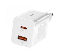 Chargeur Secteur Double Sortie USB-A/USB-C 30W QC3.0 Edition Super Si Pro Blanc