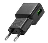 Chargeur Secteur Double USB-A 12W 2.4A Grab'N Go Compact et Léger Noir