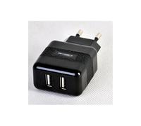 Chargeur Secteur Double USB-A 2.4A Charge Rapide Design Compact blanc Akashi Blanc