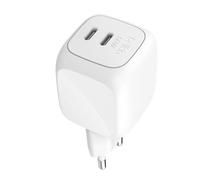 Chargeur Secteur Double USB-C PD 3.0 / PPS 50W Ultra-Compact GaN Belkin Blanc