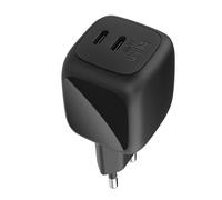 Chargeur Secteur Double USB-C PD 3.0 / PPS 50W Ultra-Compact GaN Belkin Noir