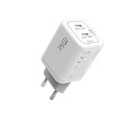 Chargeur Secteur Double USB-C Rapide 65W PD / PPS Ultra-Compact GaN Jaym Blanc