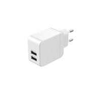 Chargeur secteur double USB Type A 2.4A Wefix Blanc