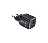 Chargeur secteur double usb type c gan 3a 45 watts nano - noir
