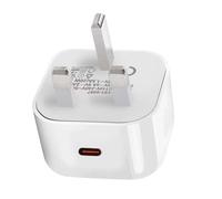 Chargeur secteur eSTUFF UK PD 20 W, 1 port USB-C, prise britannique, blanc, ES63