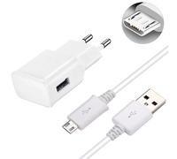 CHARGEUR SECTEUR FAST CHARGE EPTA20EWE 15W AVEC CABLE USB-A VERS MICRO USB BLANC