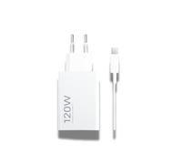 CHARGEUR SECTEUR FAST CHARGE MDY14EE XIAOMI 120W ET CABLE TYPE C 1M BLANC