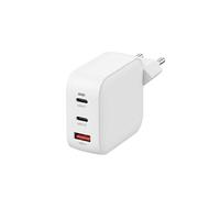Chargeur secteur GaN 100W 2x USB-C 1x USB-A Charge Rapide Blanc